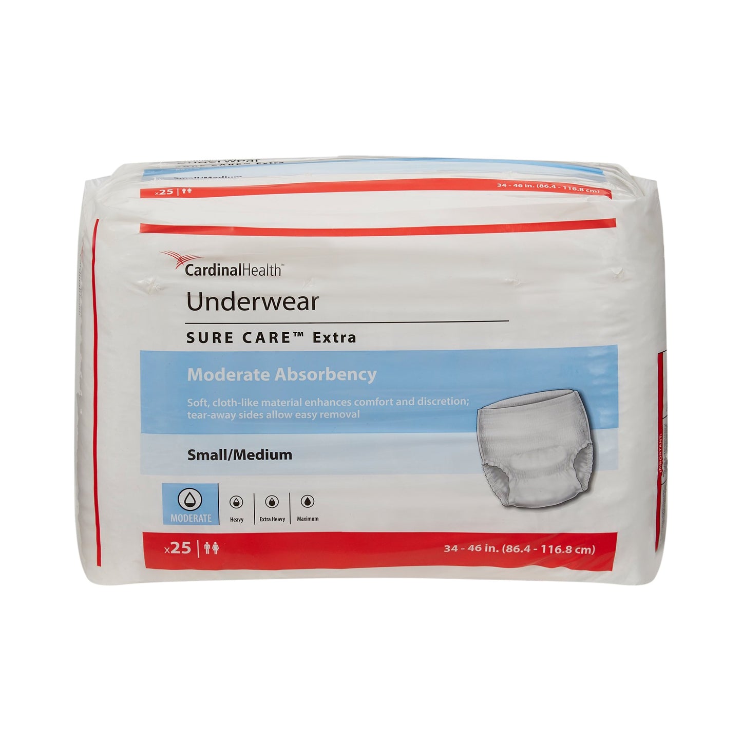 UNDERWEAR, INCONT PROT SZ MED (25/BG 4BG/CS) KENICO