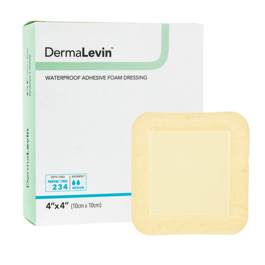 DRESSING, WND DERMALEVIN 4X4 (10/BX)