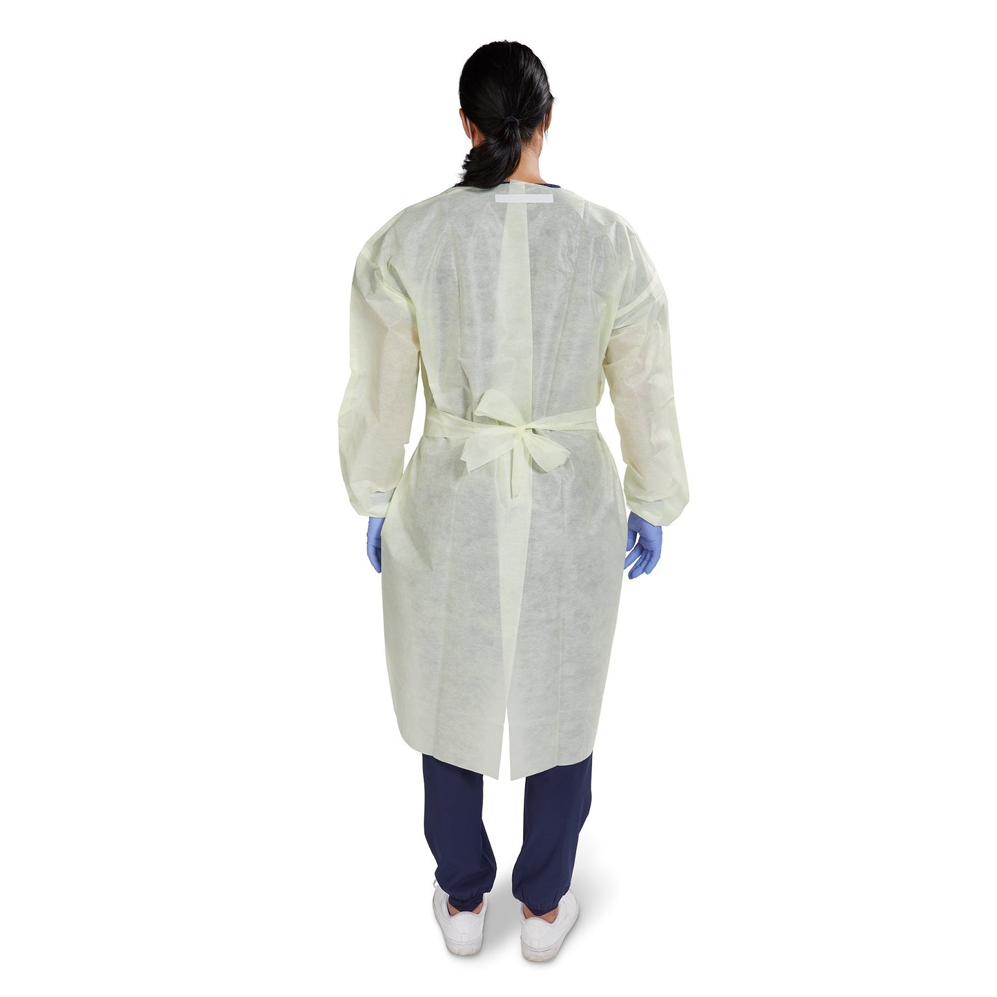 GOWN, ISO AAMI LVL2 TAPE TAB NECK/WAIST TIE YLW XLG (10/BG)