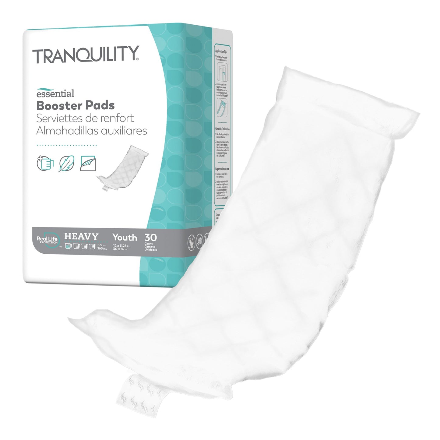 PAD, INCONT TRANQUILITY ESSENTBOOSTER 12X3.25" (30/BG 6BG/C
