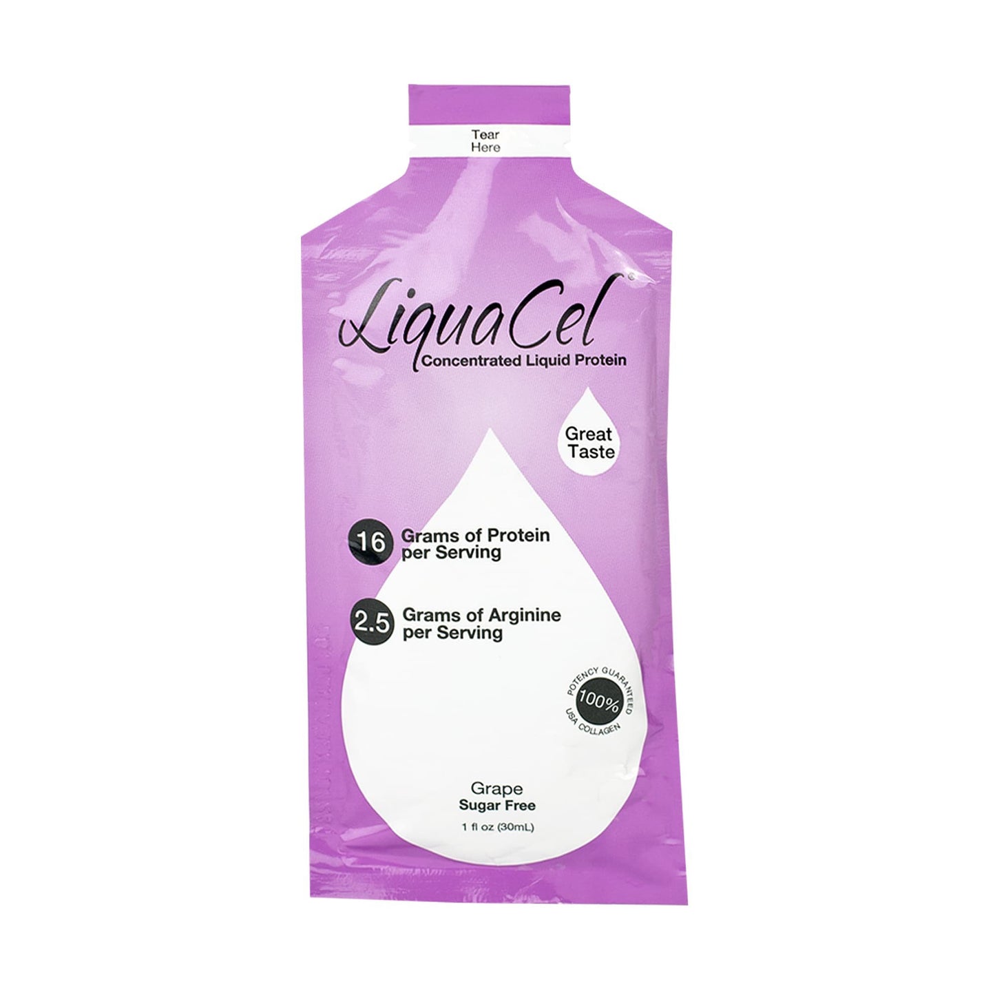 PROTEIN, LIQUACEL GRAPE 1OZ (100/CS)