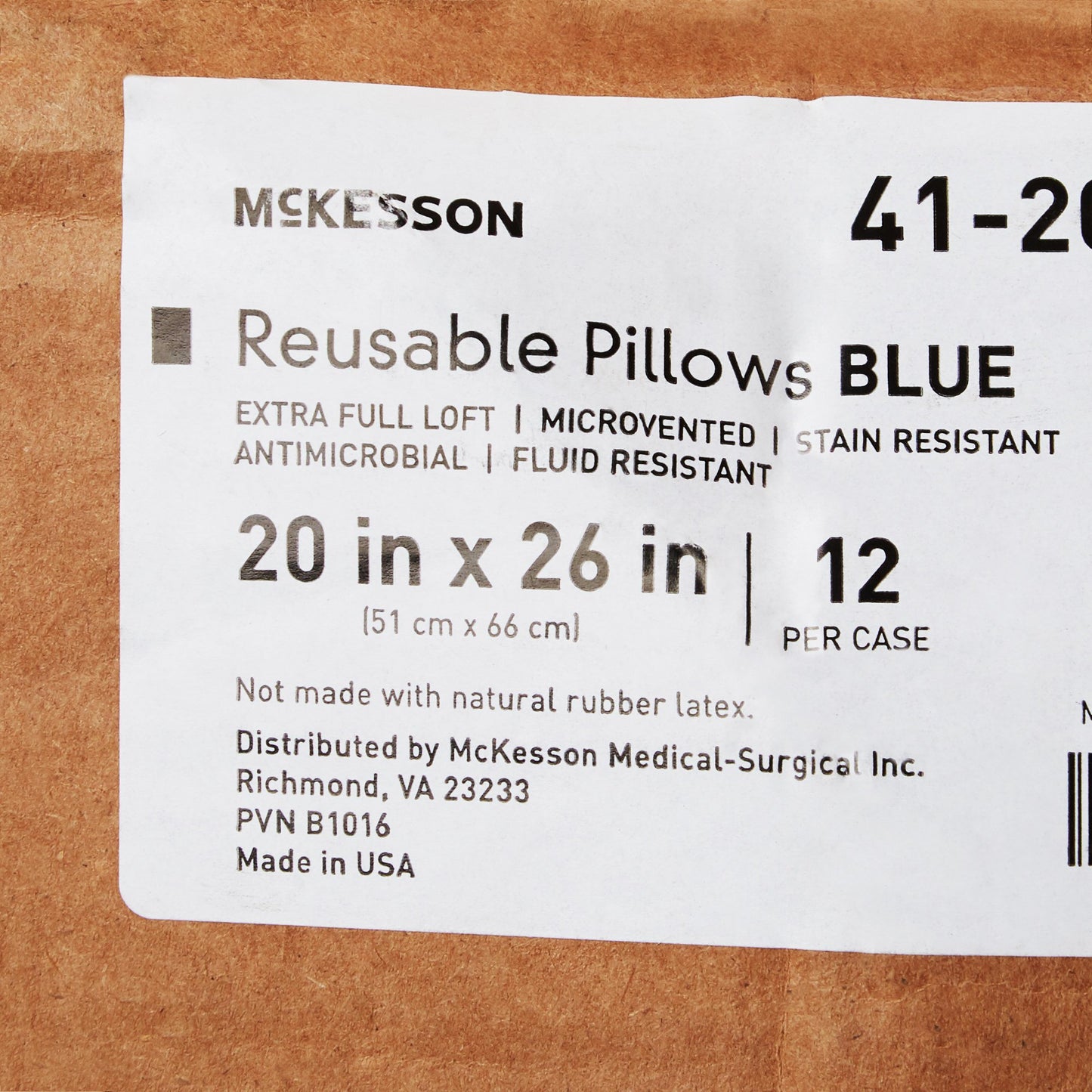 PILLOW, RUSBL MCRVNT XFULL BLU20X26" (12/BX)
