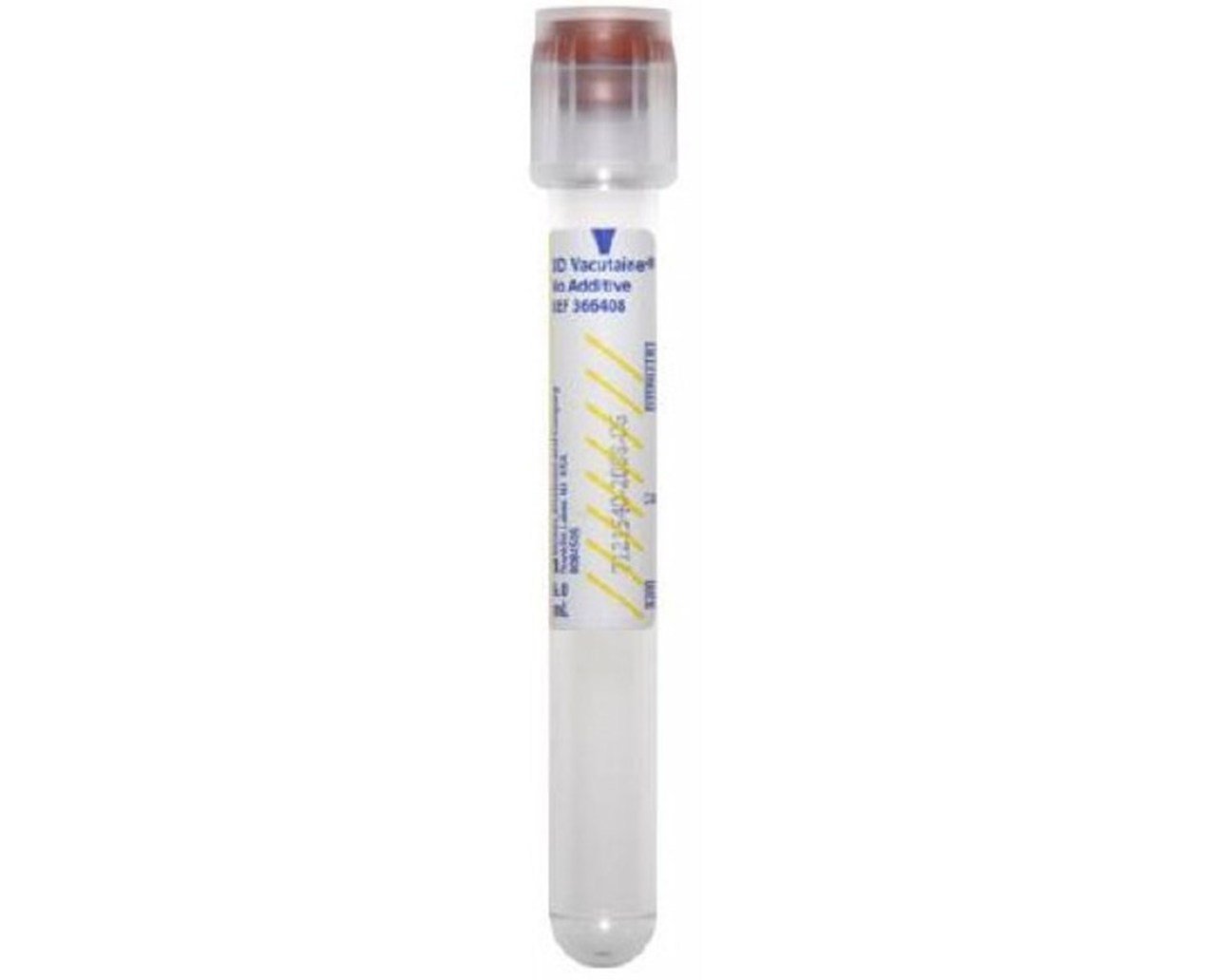 TUBE, BLD COL PLAIN CLR 6ML PET VACUTAINER (100/BX)