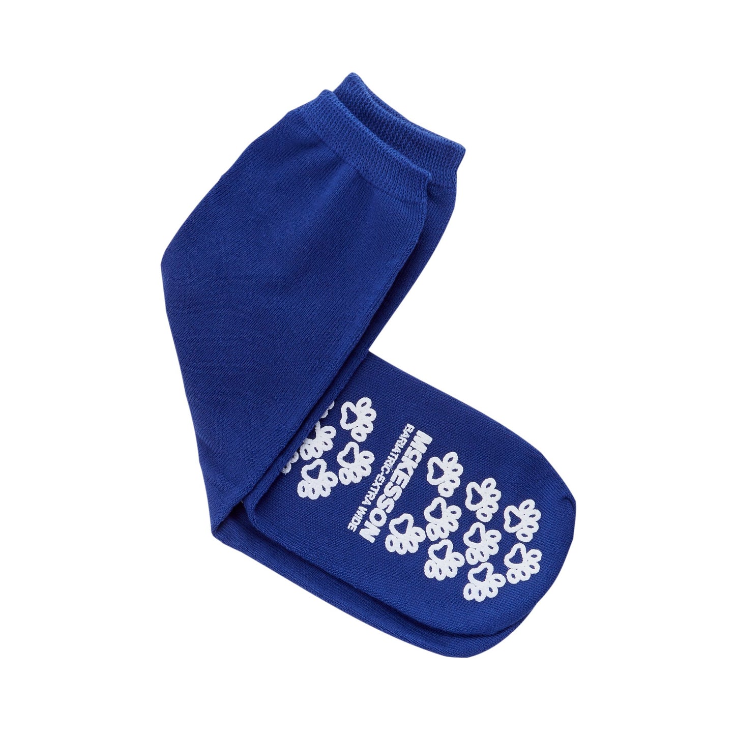 SLIPPER, TERRY DBL IMPRINTED ADLT XWIDE RBLU (48PR MGM40