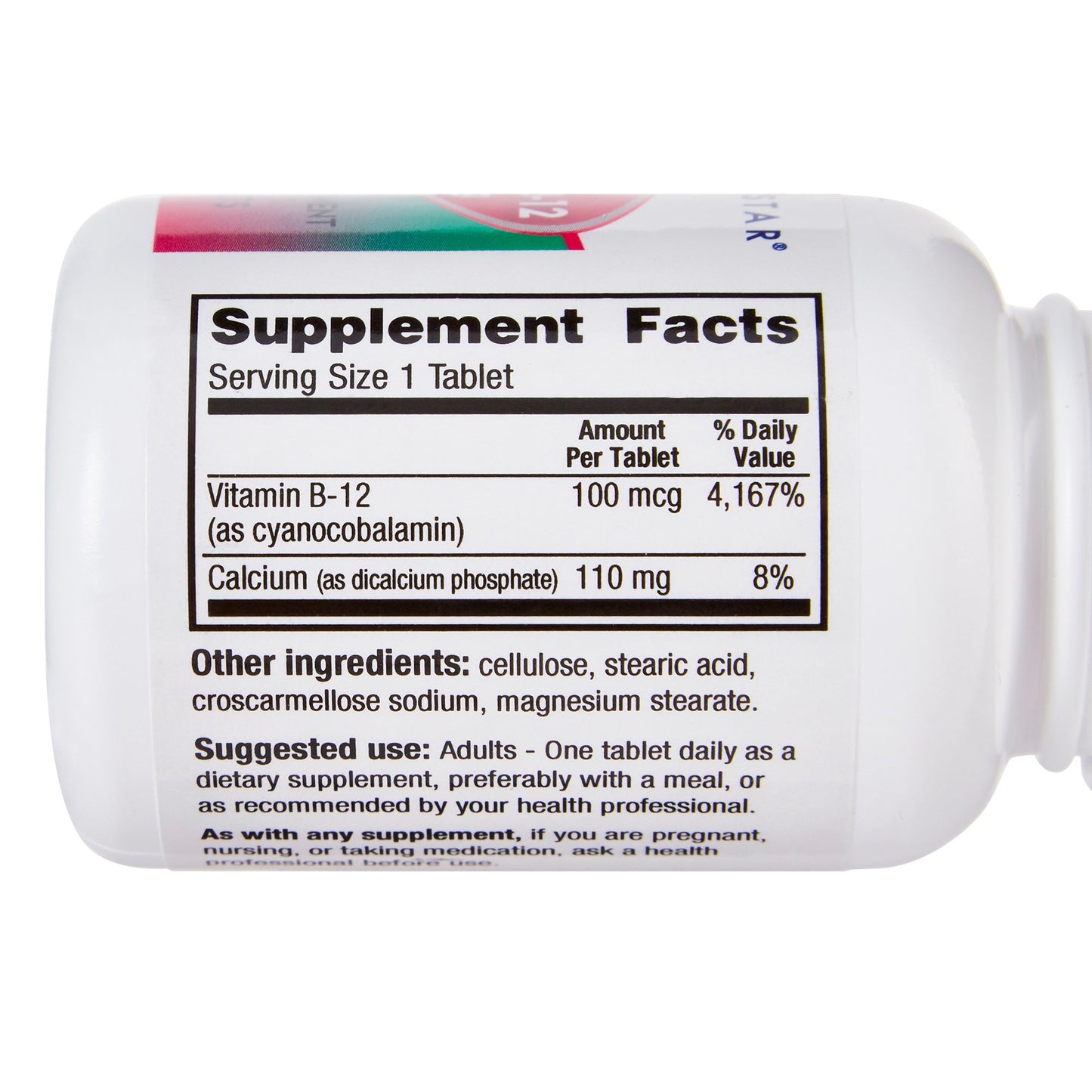 VITAMIN B-12, TAB 100MCG (100/BT 12BT/CS)