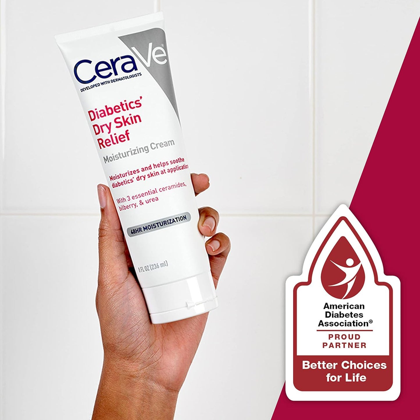 CERAVE, CRM DIABETIC SKIN THERAPY 8OZ