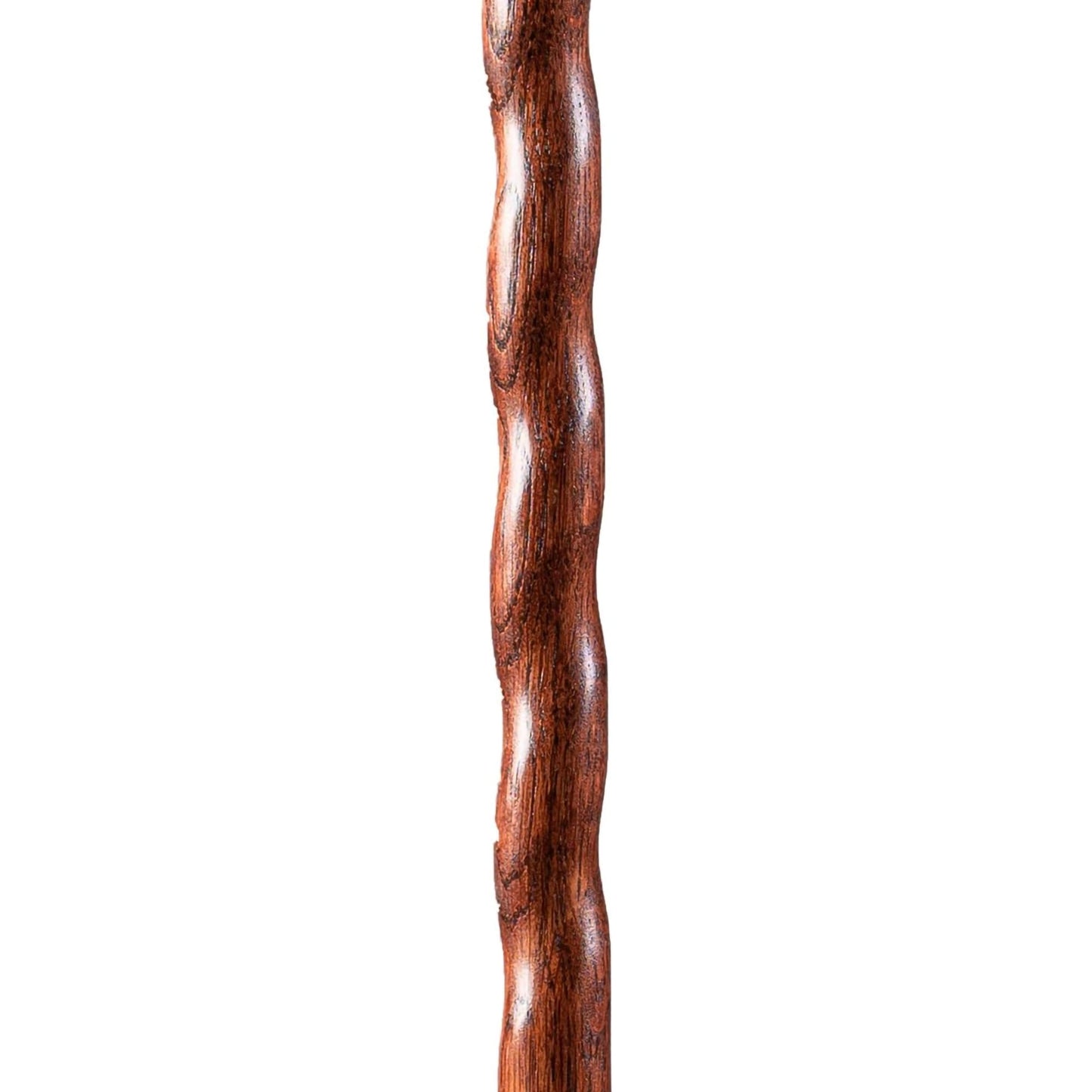 STICK, WALKING WOOD BRAZOS TWISTED TREKKER OAK RED 55"