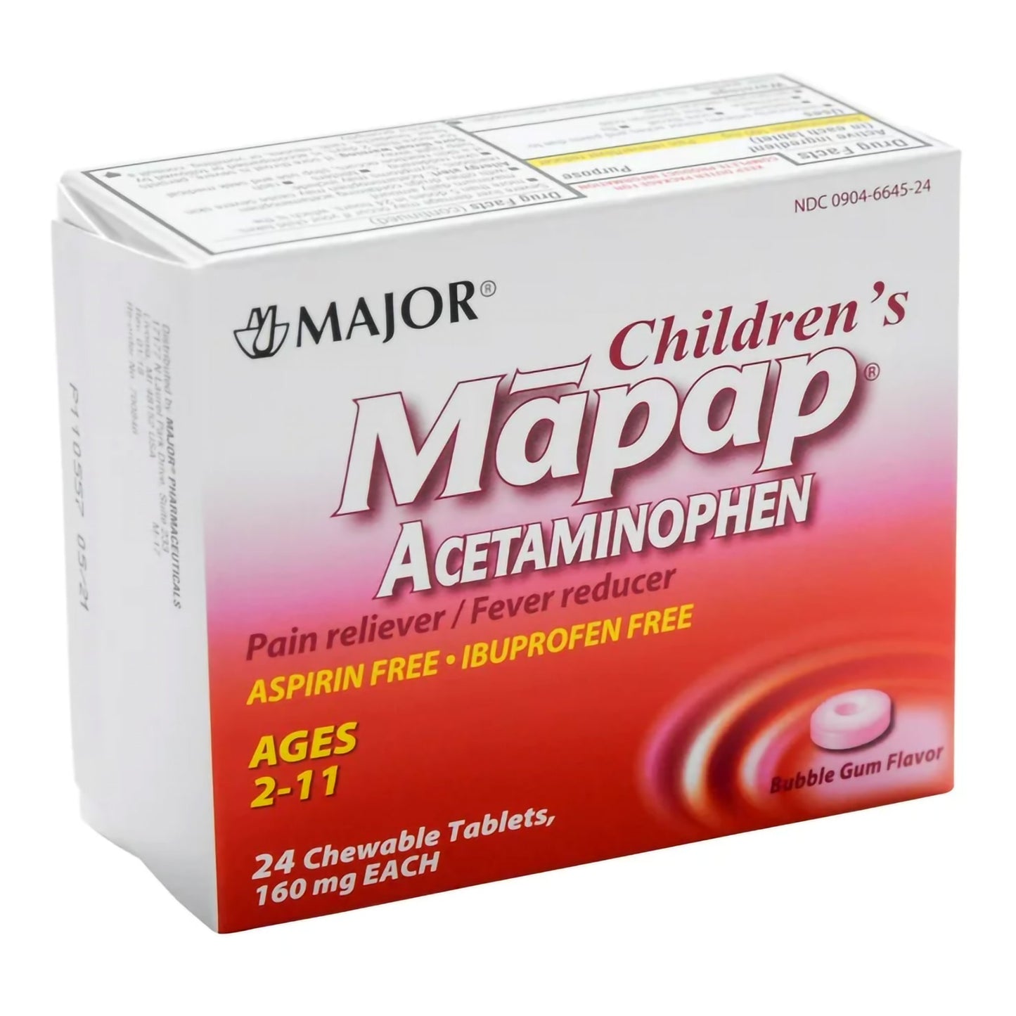 MAPAP, TAB CHEW 160MG (24/BX)