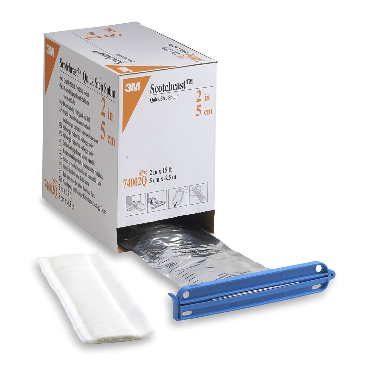 SPLINT, SCOTCHCAST DBL SIDE FELT QUICK STEP 2"X15' (2/CS)