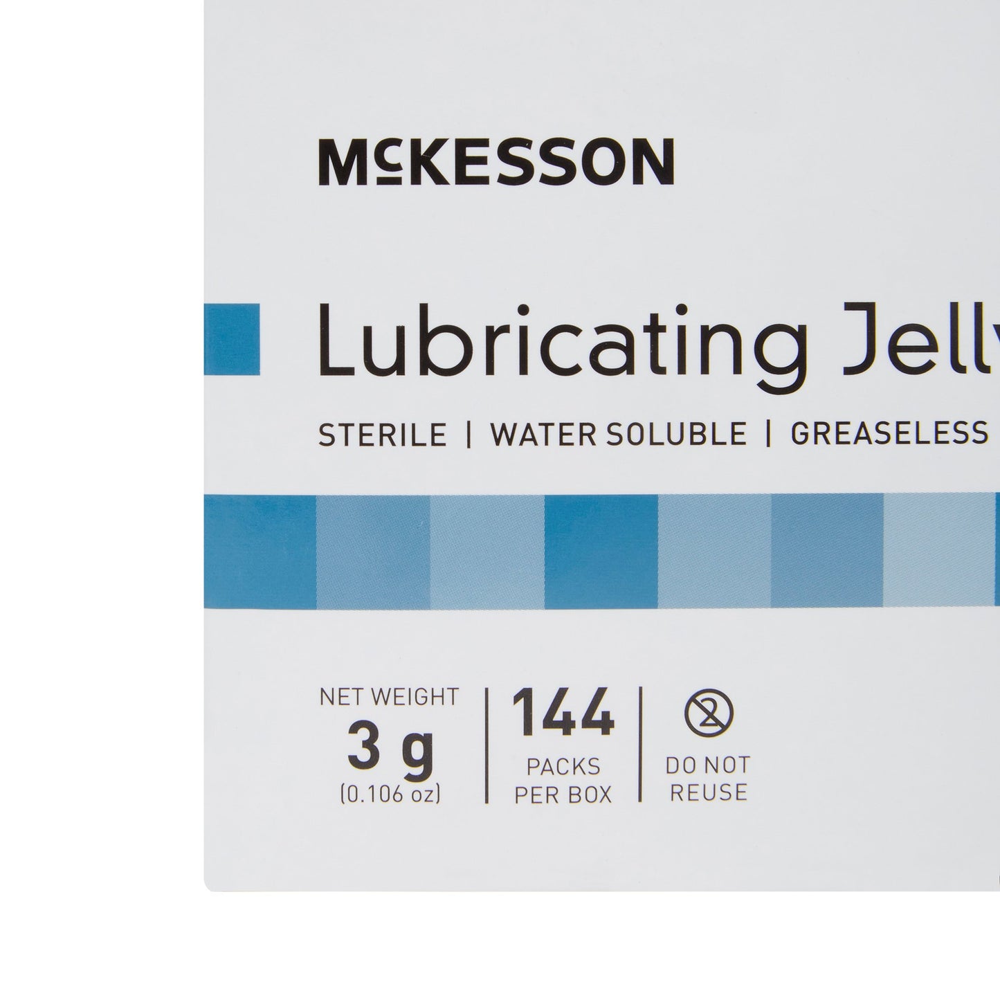 LUBRICATING JELLY, STR FOIL PKT 3GRAM (144/BX 6BX/CS)