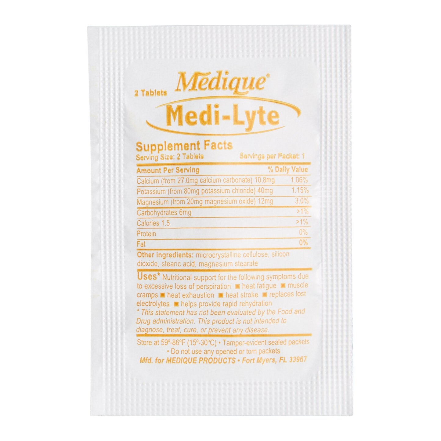MEDI-LYTE, TAB 40-18-9MG (500/X)