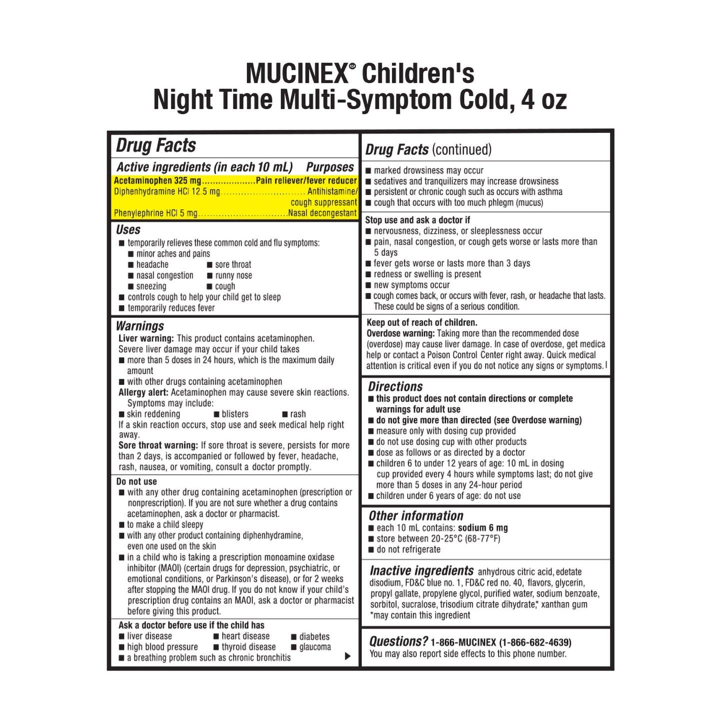 MUCINEX, LIQ NIGHT-TIME CHLD VERY BERRY 4OZ