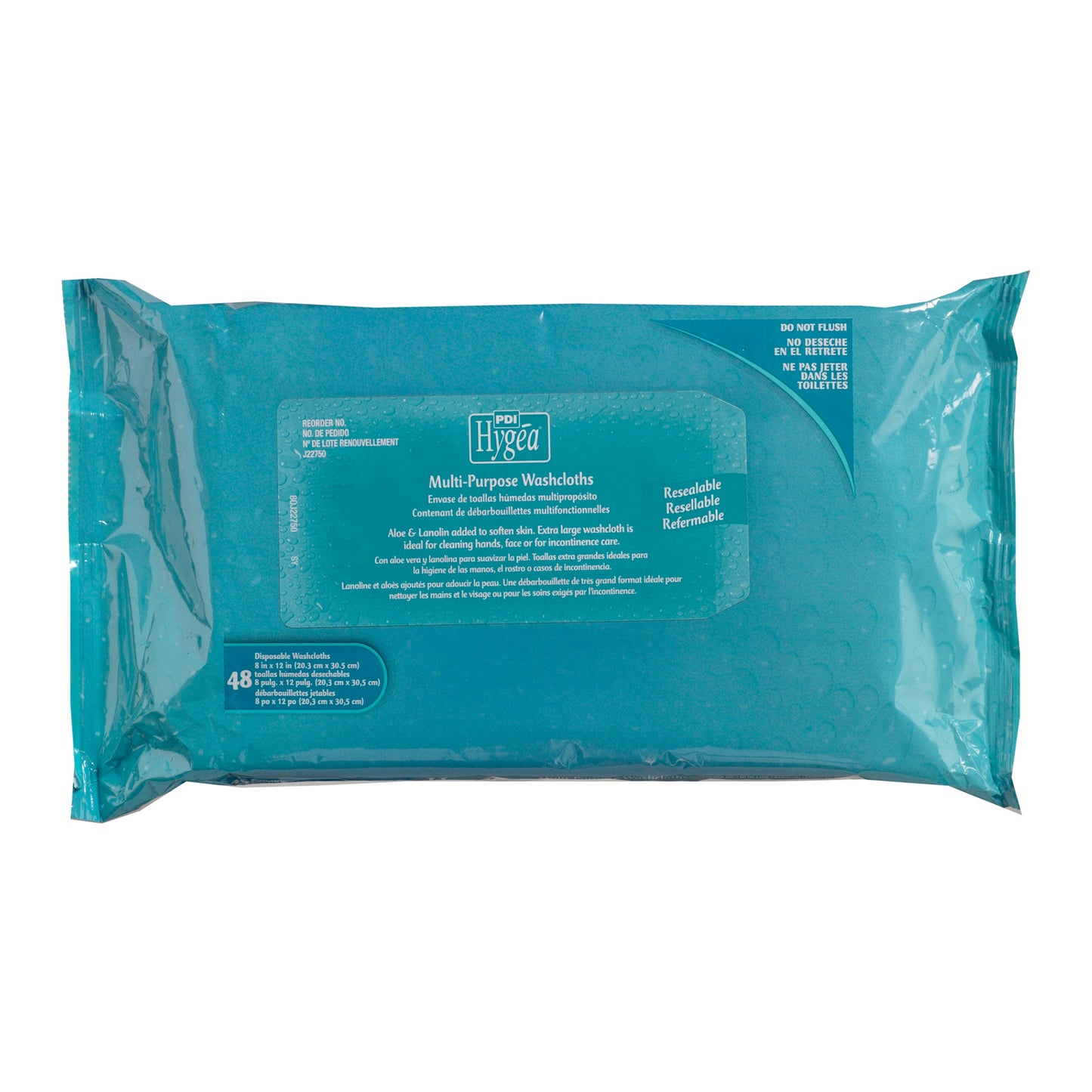TOWELETTE, HYGEA RESEAL SFT PK(48/BX 12BX/CS)