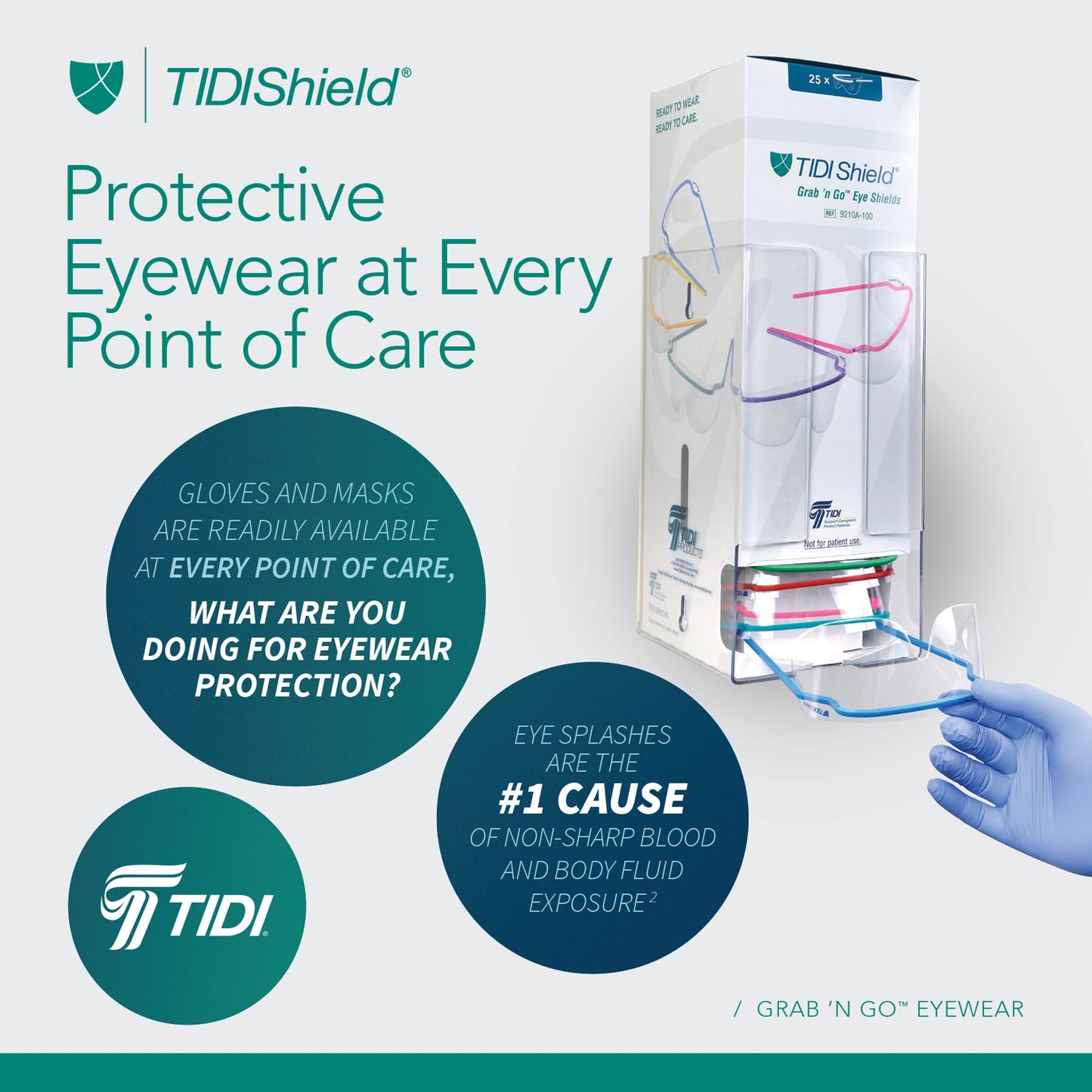 SHIELD, EYE DISP TIDISHIELD (25/BX 4BX/CS)