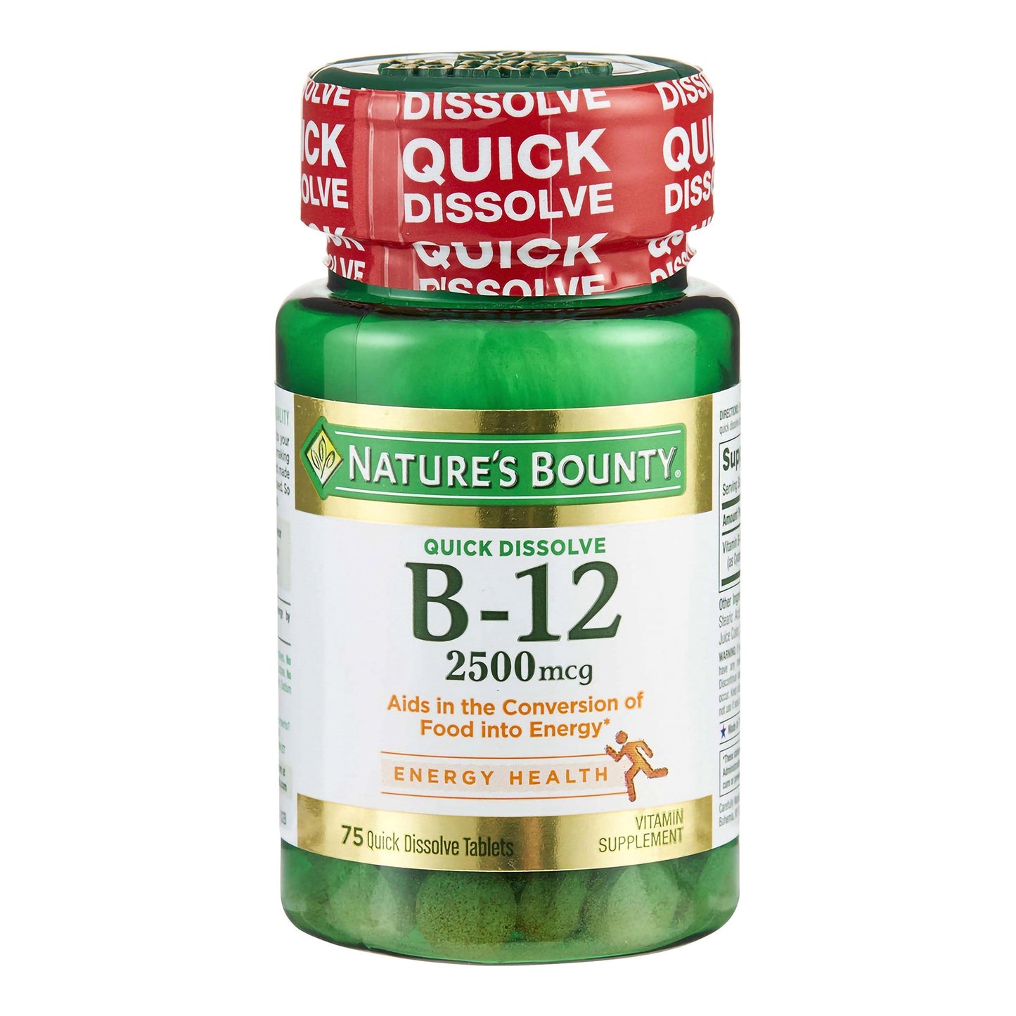 VITAMIN B-12, TAB QUICK DISSOLVE 2500MCG (75/BT)