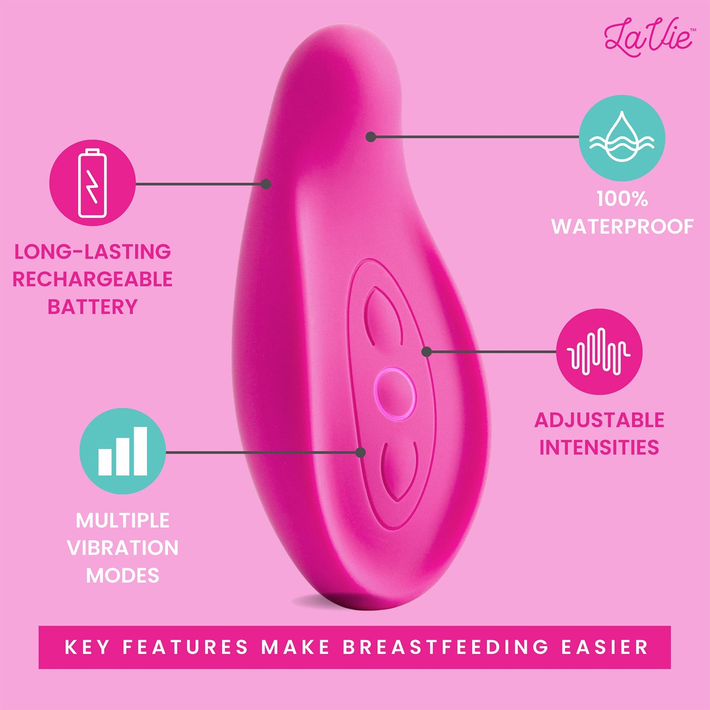 MASSAGER, LACTATION ROSE (12/BX 4BX/CS)
