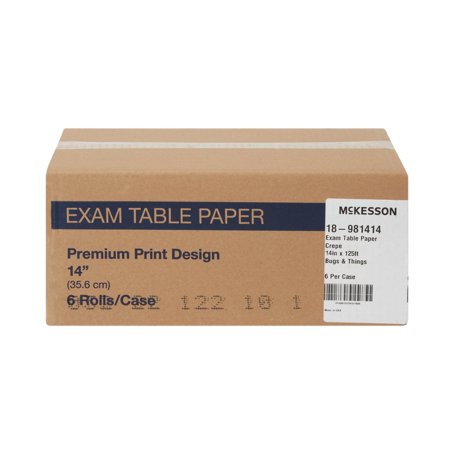 PAPER, TABLE CREPE BUGS PRNT 14"X125' (6/CS)