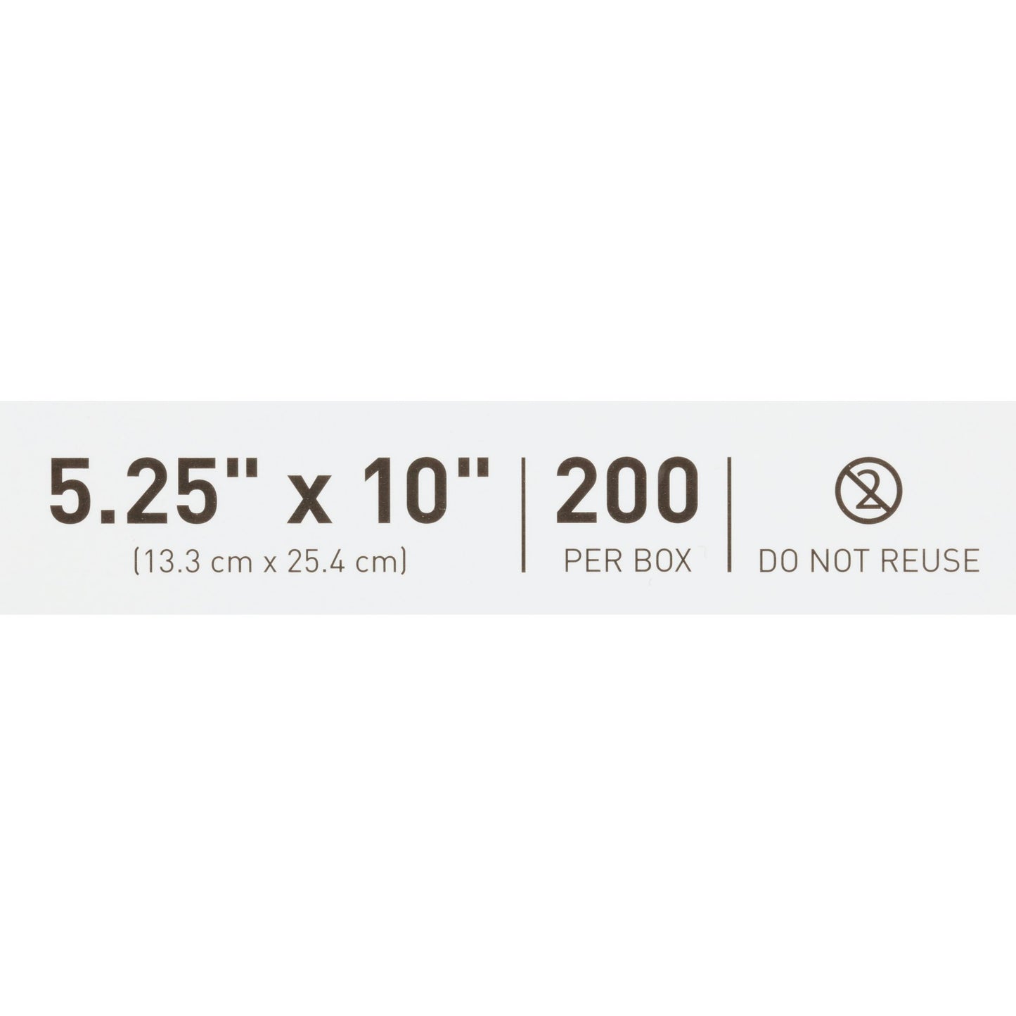 POUCH, SELF SEAL 5.25"X10" (200/BX 10BX/CS)