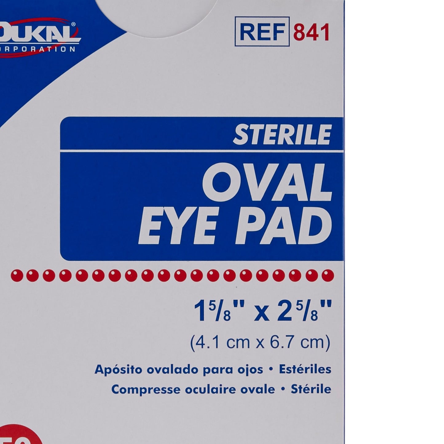 PAD, EYE 1 5/8"X2 5/8" OVAL STR (50/BX 12BX/CS)