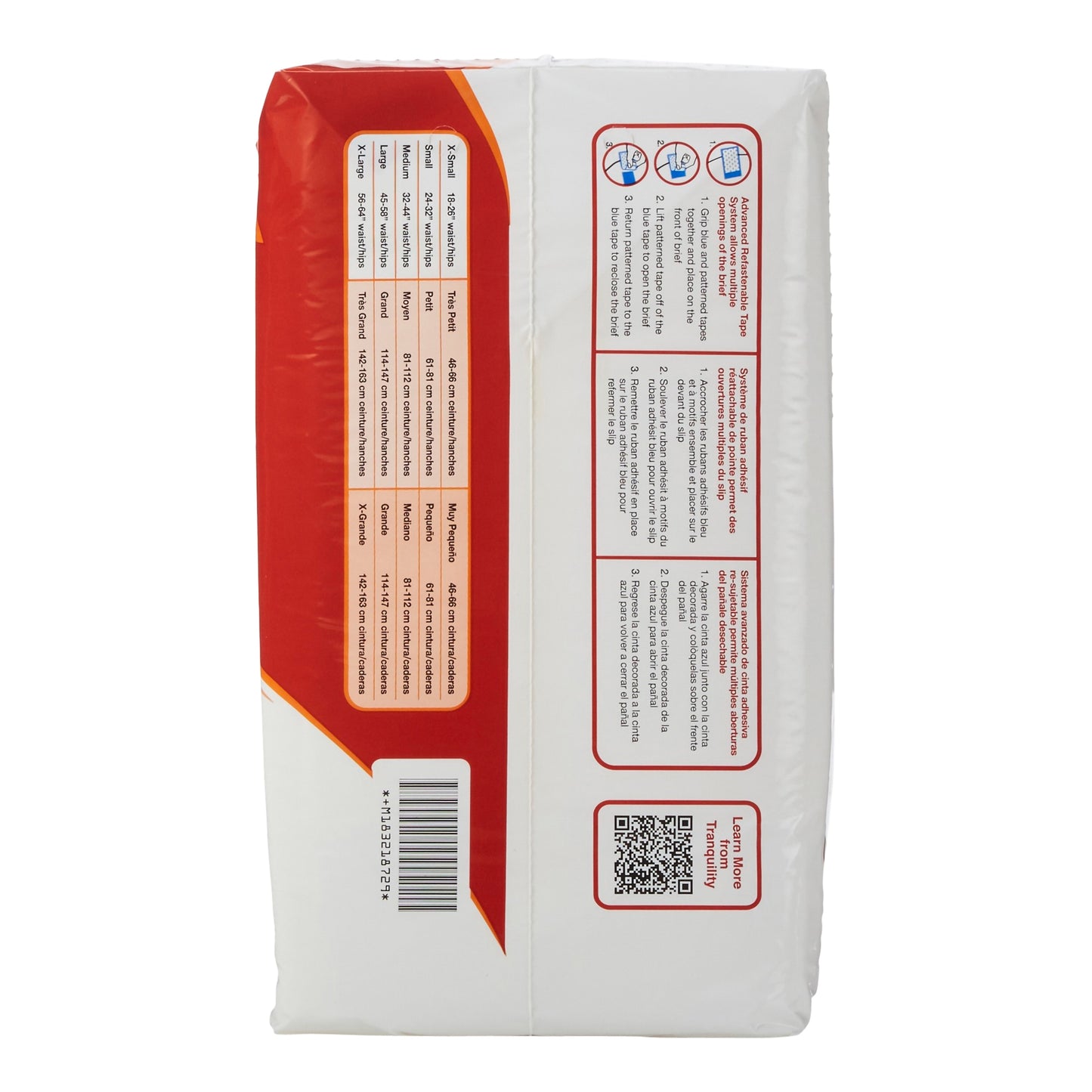 BRIEF, TRANQUILITY ATN DISP XLG 56"-64" (12/BG 6BG