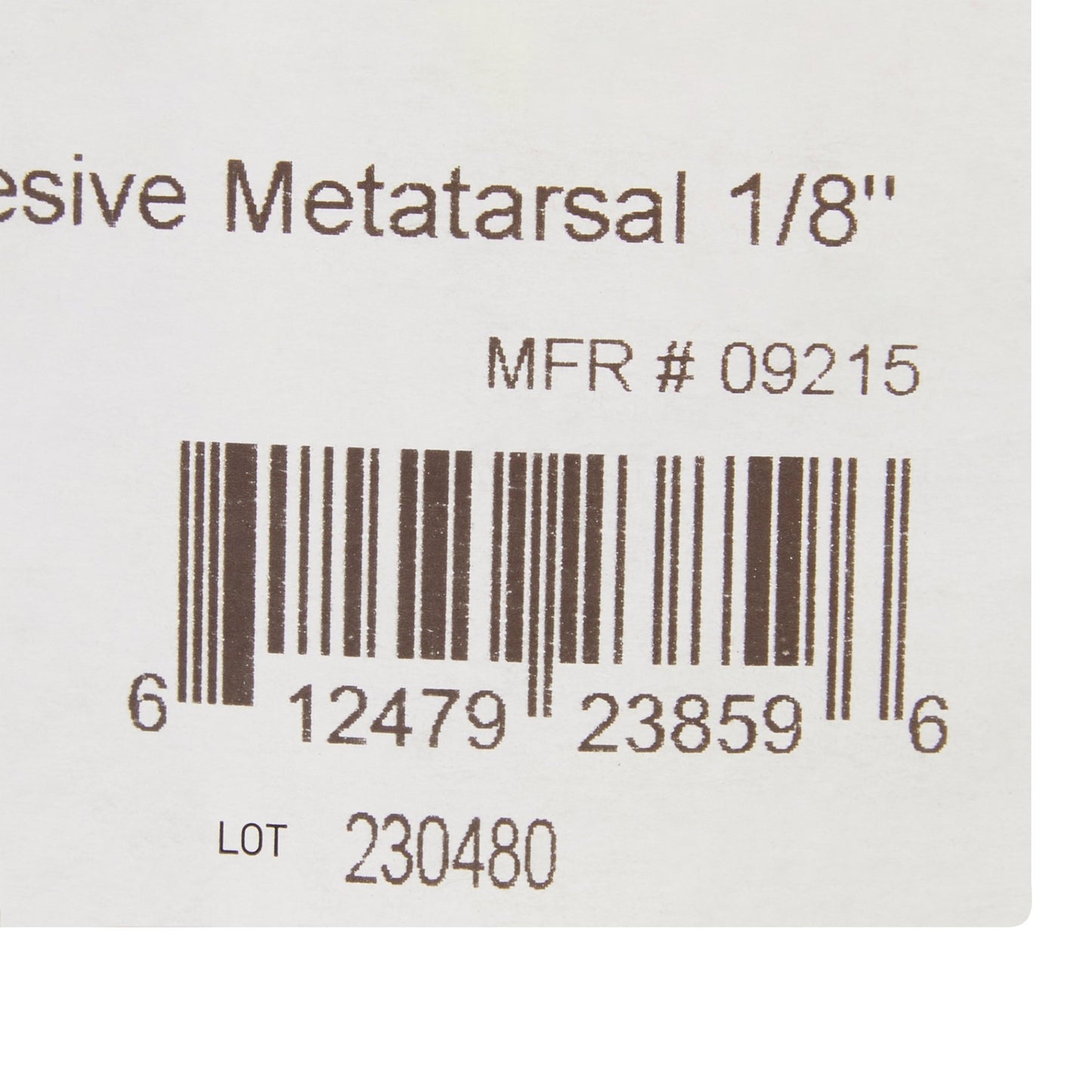 PAD, FELT ADH METATARSAL 1/8" (100/PK 20PK/CS)