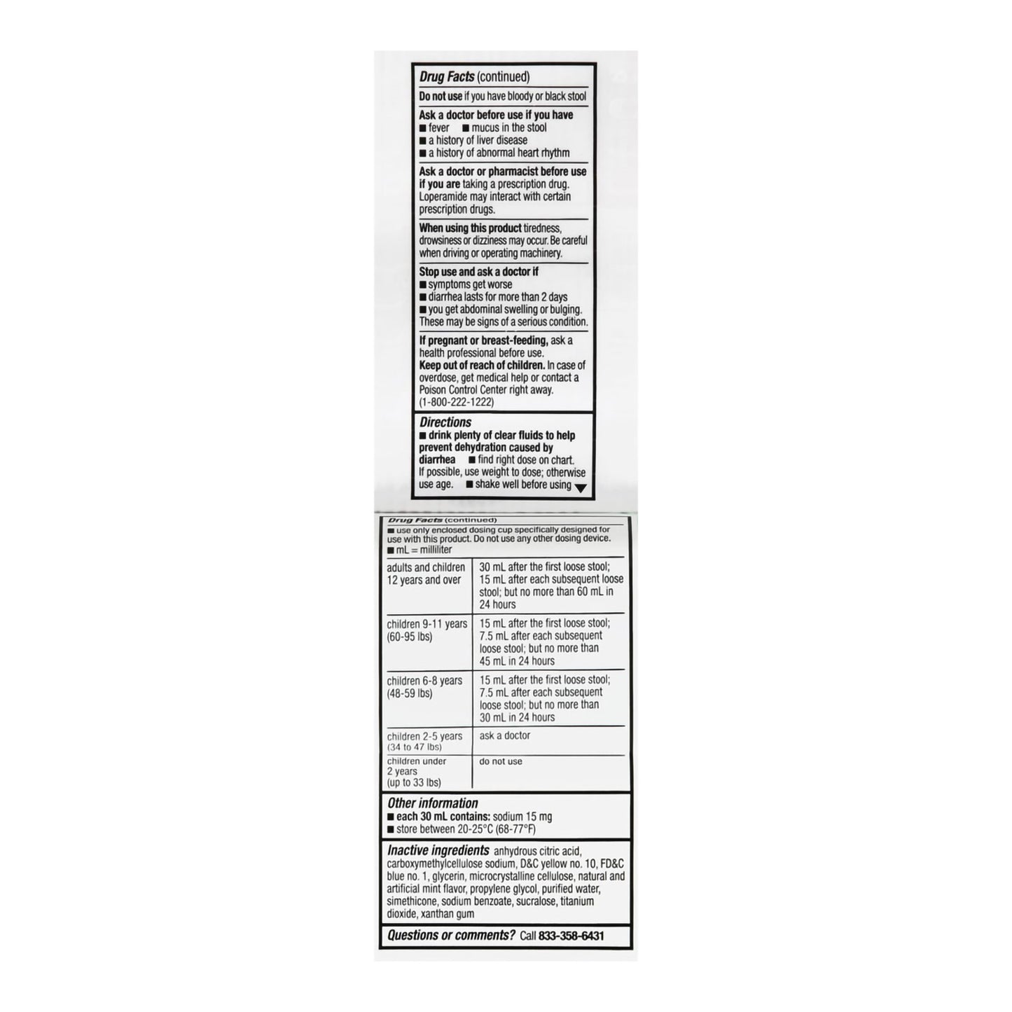 LOPERAMIDE HYD, SUSPN ORAL FT 4OZ