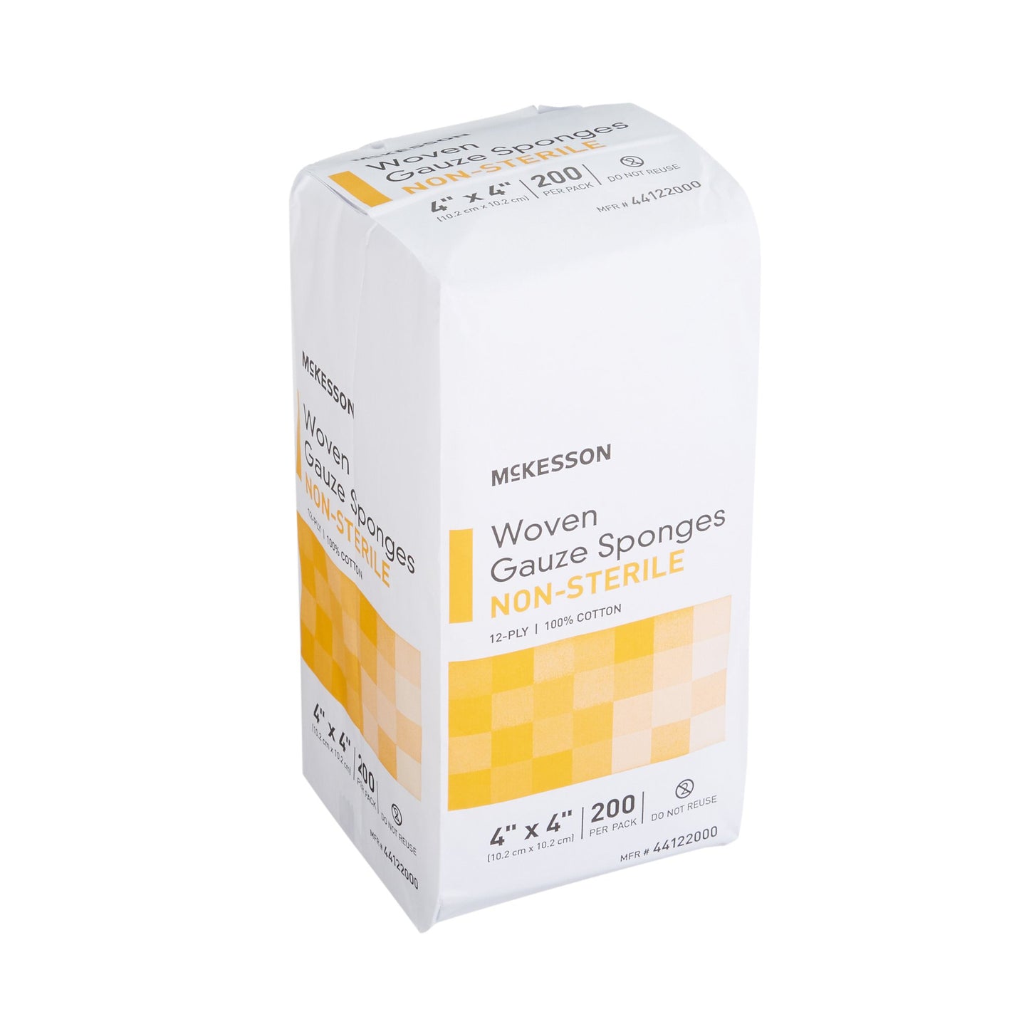 SPONGE, GAUZE 12PLY N/S 4"X4" (200/PK 10PK/CS)