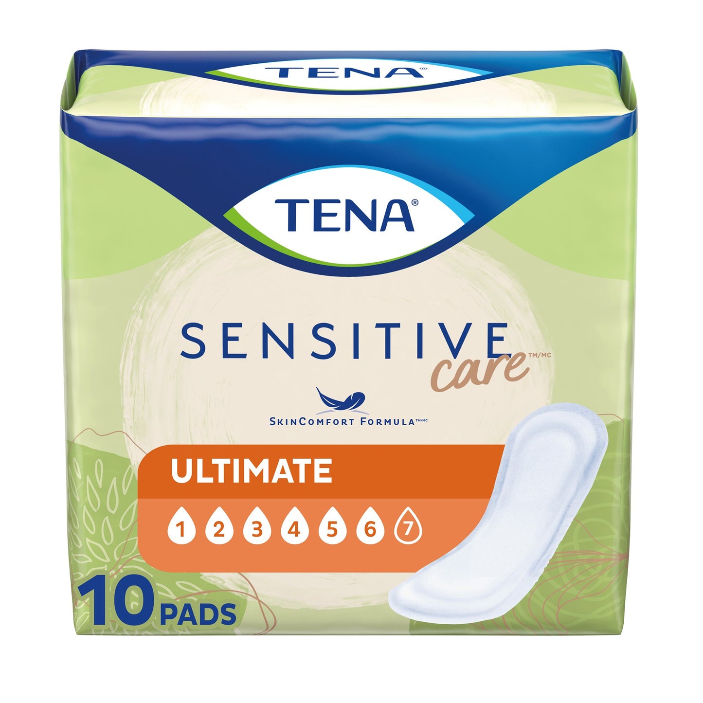 PAD, INCONT TENA SENSATIVE CARE ULTIMATE (10/BG 4BG/CS)