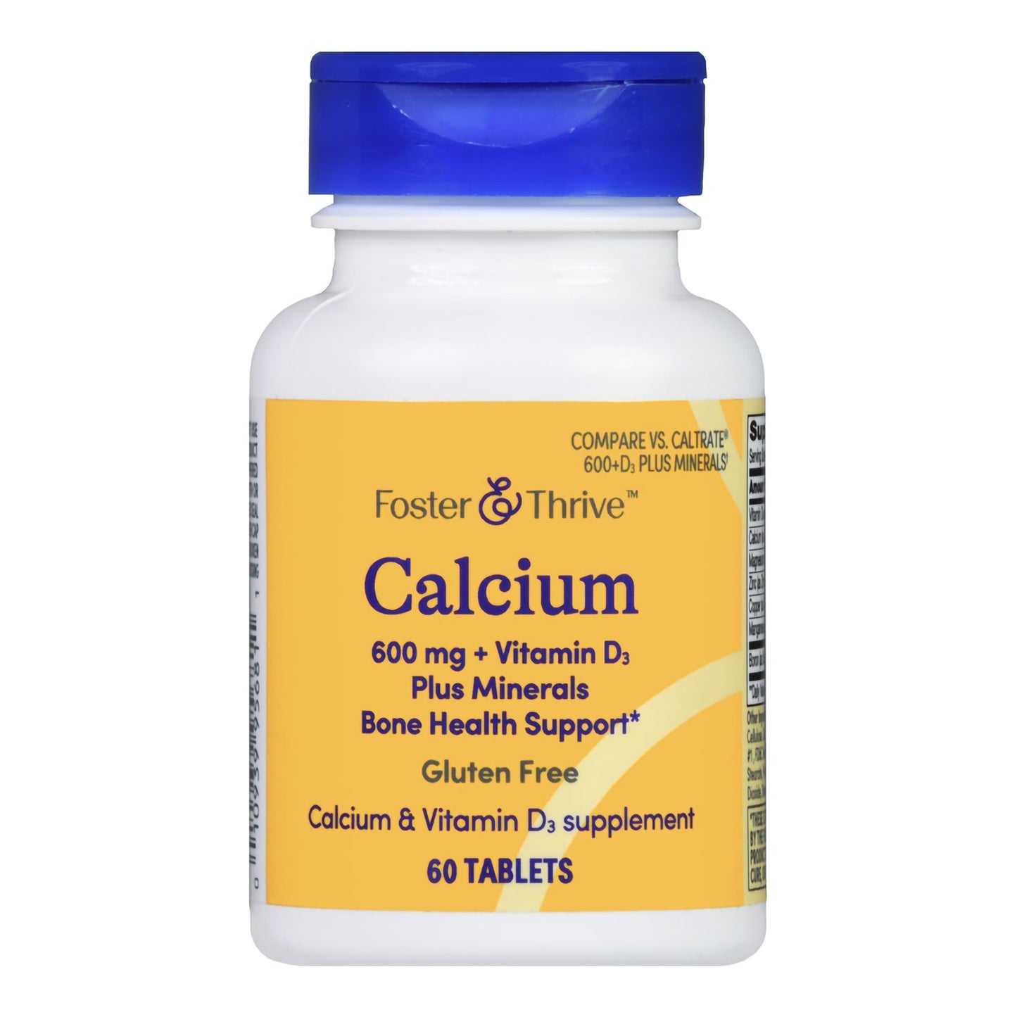 CALCIUM +VITAMIN D, TAB FT SM 600MG (60/BT)