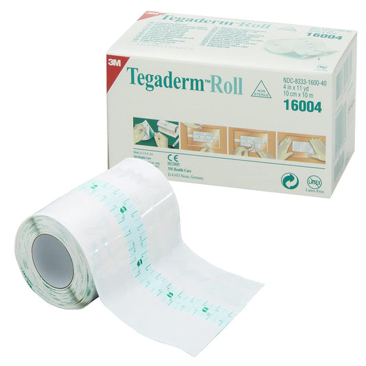 DRESSING, TEGADERM ROLL TRANSP4"X11YDS (4RL/CS) 3M