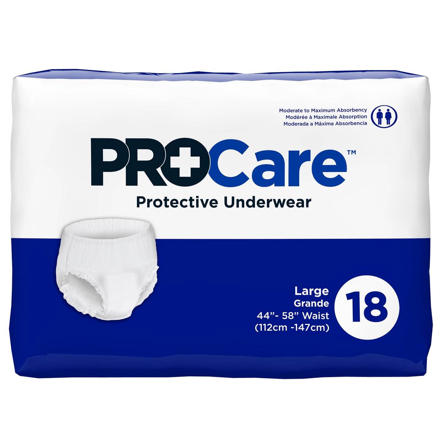 UNDERWEAR, PROTECTIVE PROCARE LG SZ44"-58" (18/BG 4BG/CS)