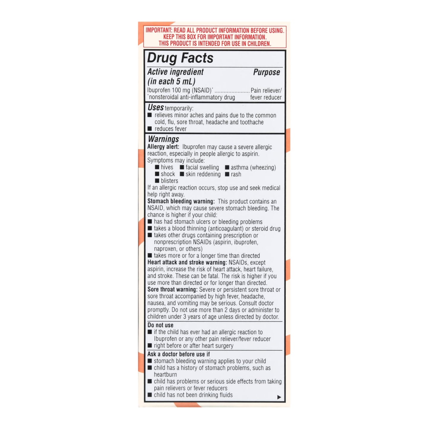 IBUPROFEN, SUSPN ORAL FT CHLD GRAPE 4OZ