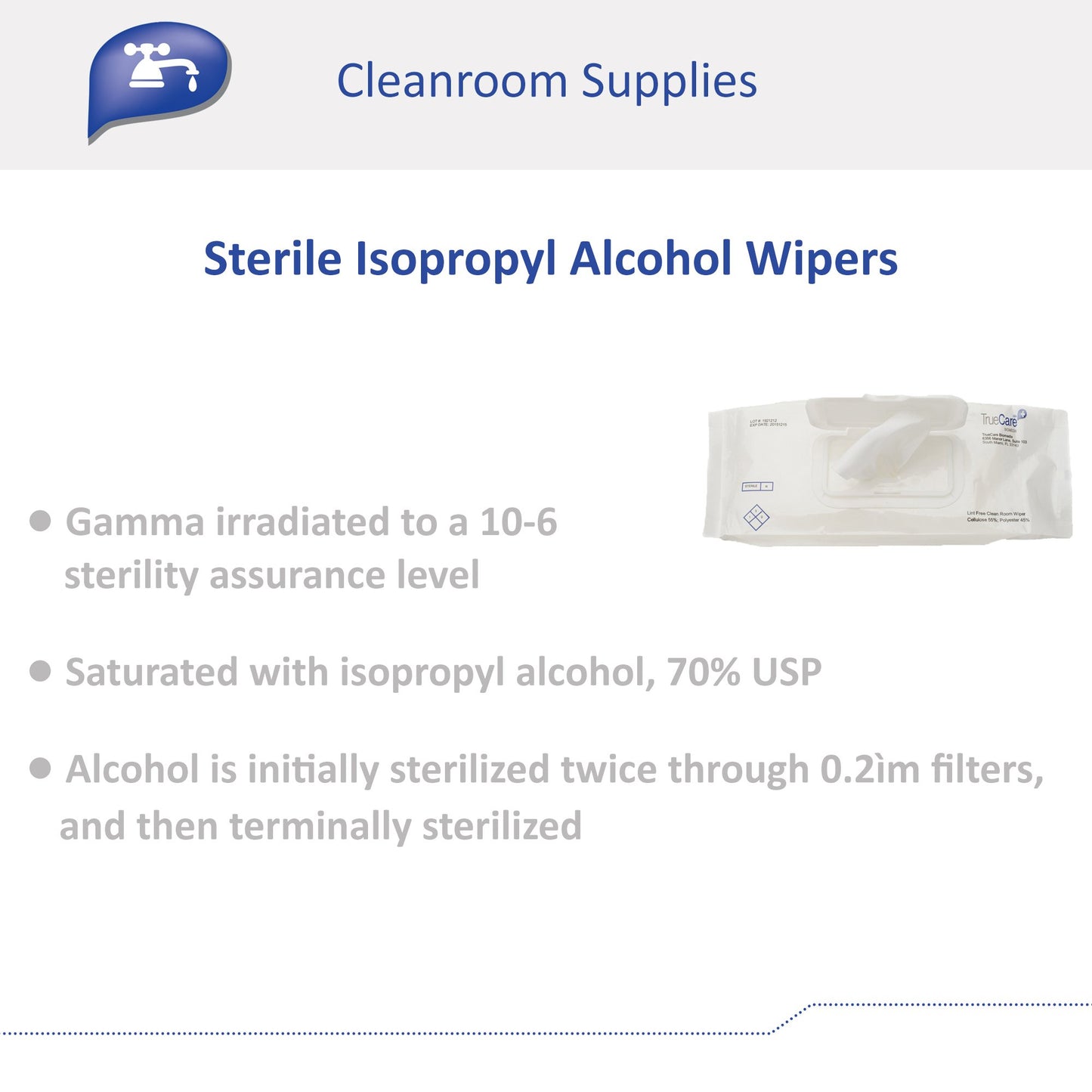 WIPE, WET ISOPROPYL ALCOHOL STR 9"X9" (30/PK 24PK/CS)