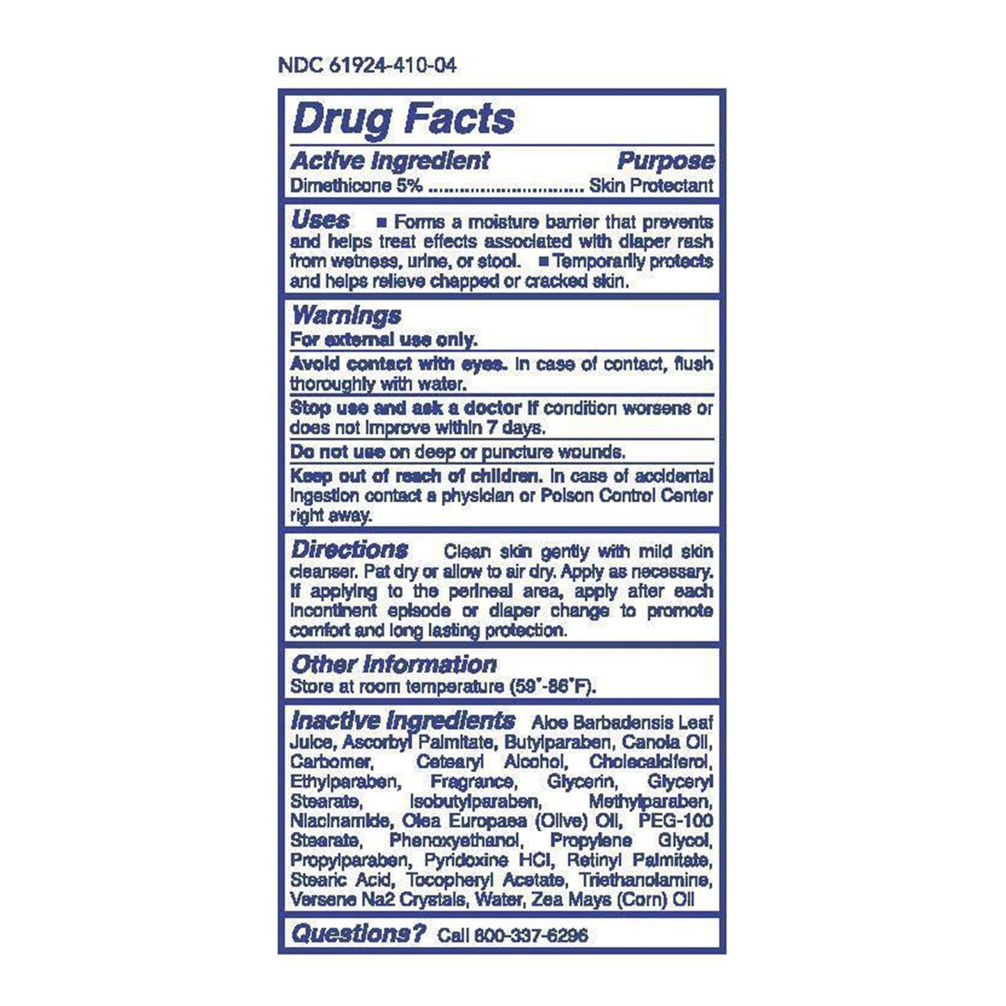 PROTECTANT, SKIN DIMETHICONE 4OZ (12/CS)