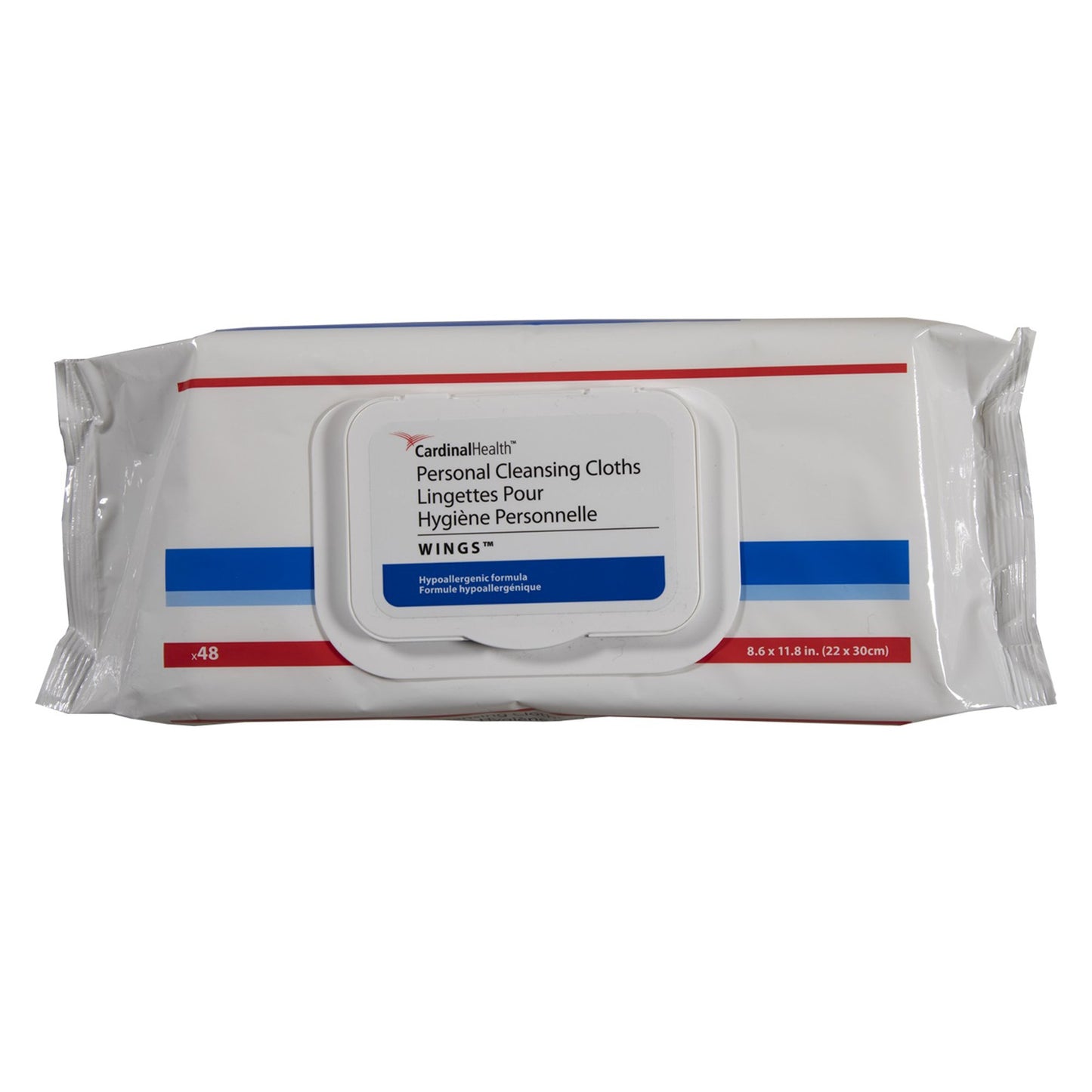 WIPE, CLEANSING CLOTHS WINGS PERSONAL (48/PK 12PK/CS)
