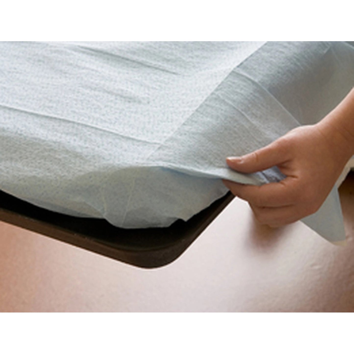 SHEET, BED TP PLASBAK WHT/BLU 40X90 (50/CS)