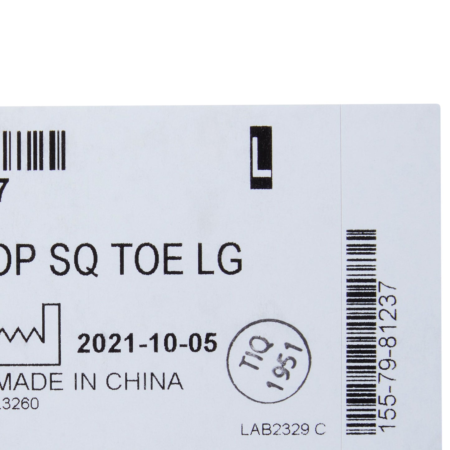 SHOE, POST-OP SQ TOE LG
