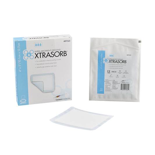 DRESSING, WND XTRASORB STR 4X5(10/BX 10BX/CS) DERSCI