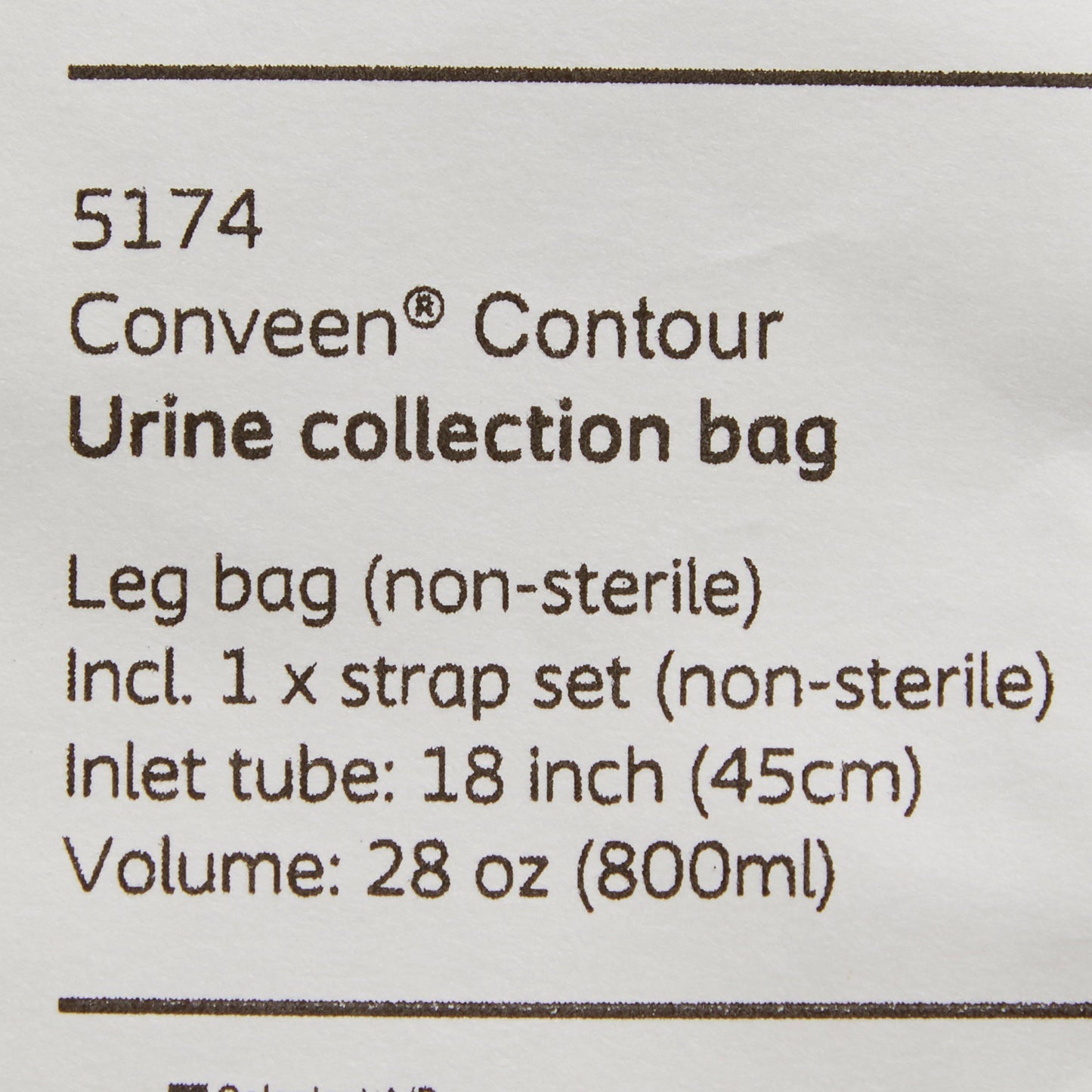 BAG, LEG W/STRAP LG 28OZ (10/BX) MENTOR