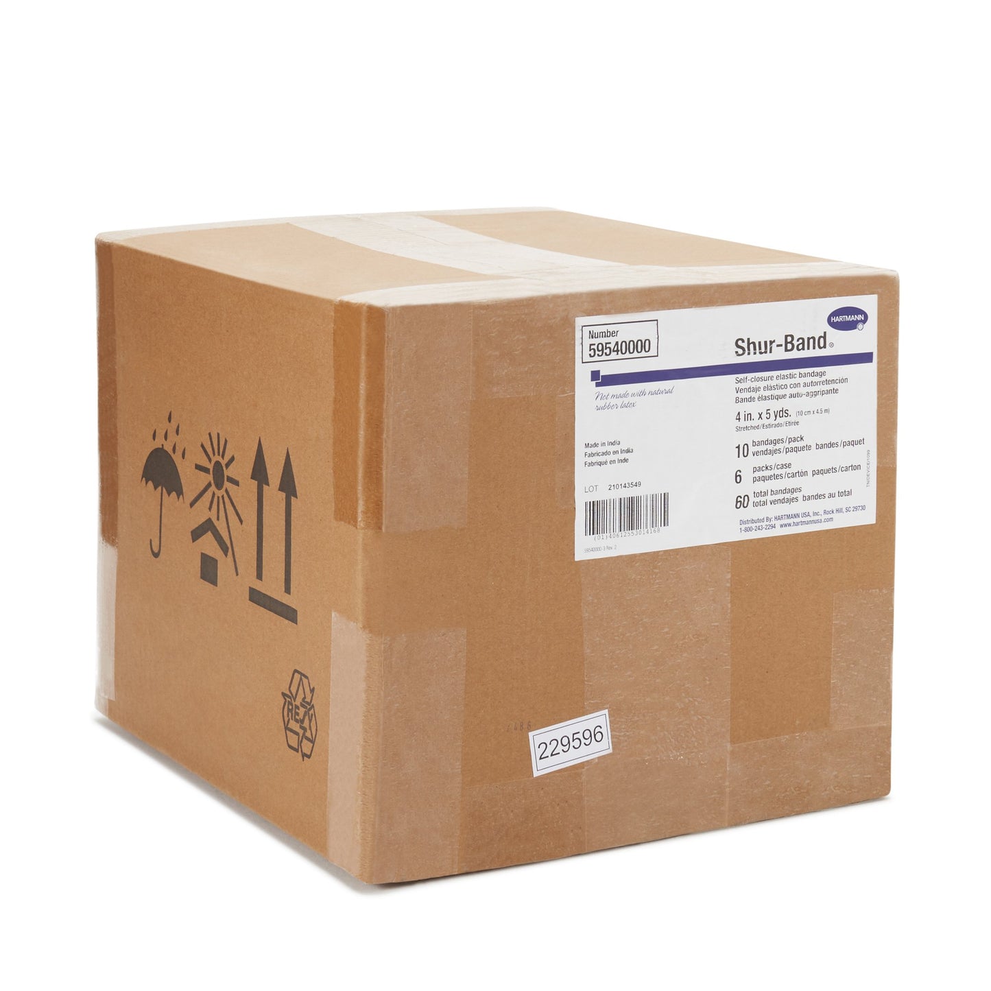 BANDAGE, ELAS SHURBND LF 4X5YDS (10/PK 6PK/CS)