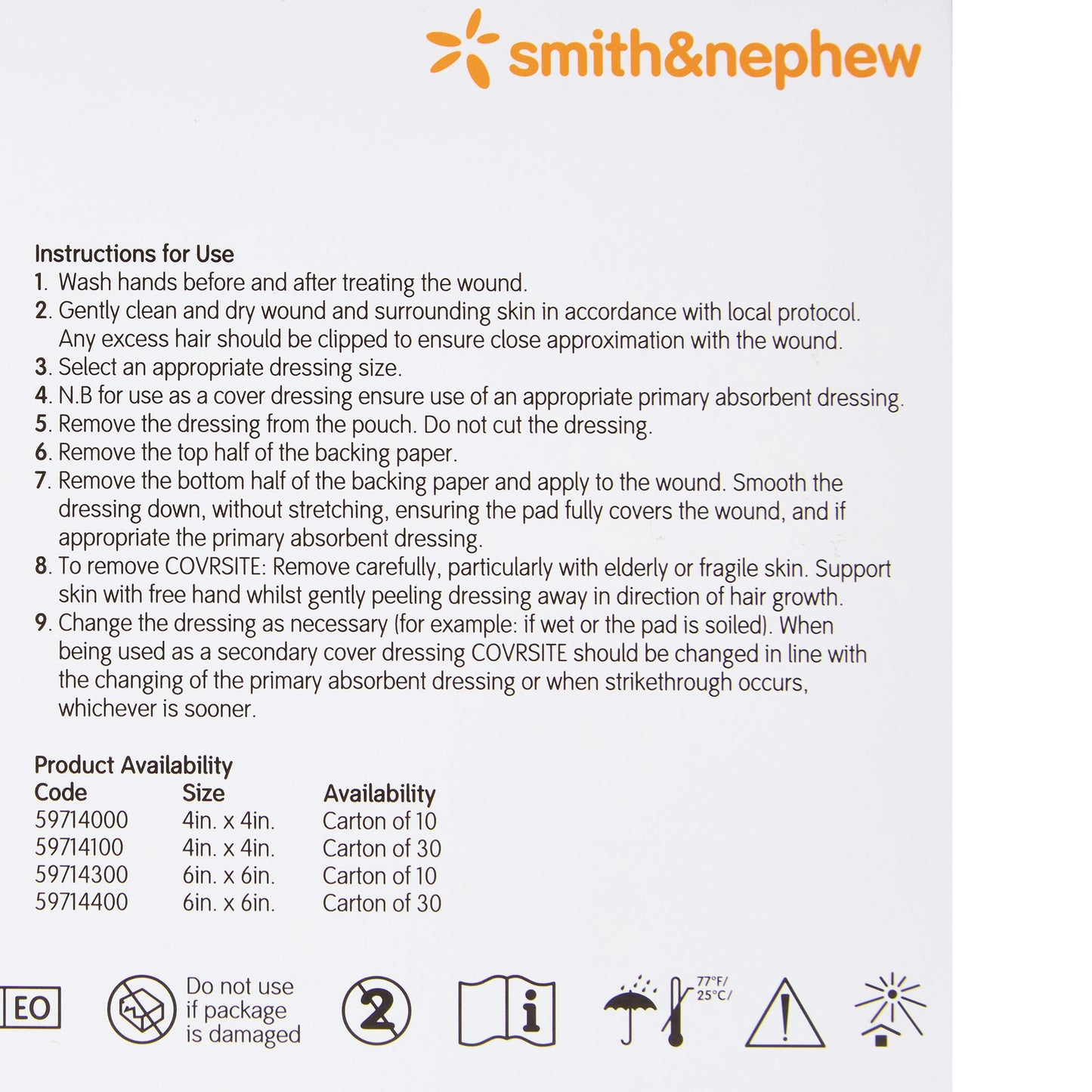 DRESSING, COVRSITE 4X4" (10/BX10BX/CS)