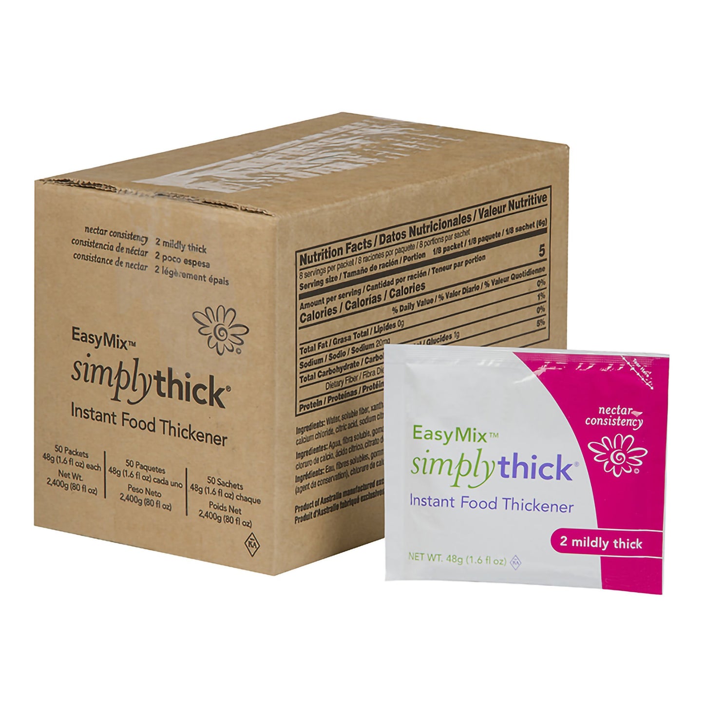SIMPLY THICK, GEL NECTAR 48GM BULK PACKETS (50/BX)