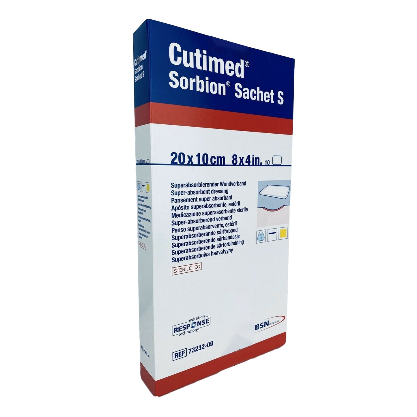 DRESSING, WOUND SORBION SACHET8"X4" (10/CT)