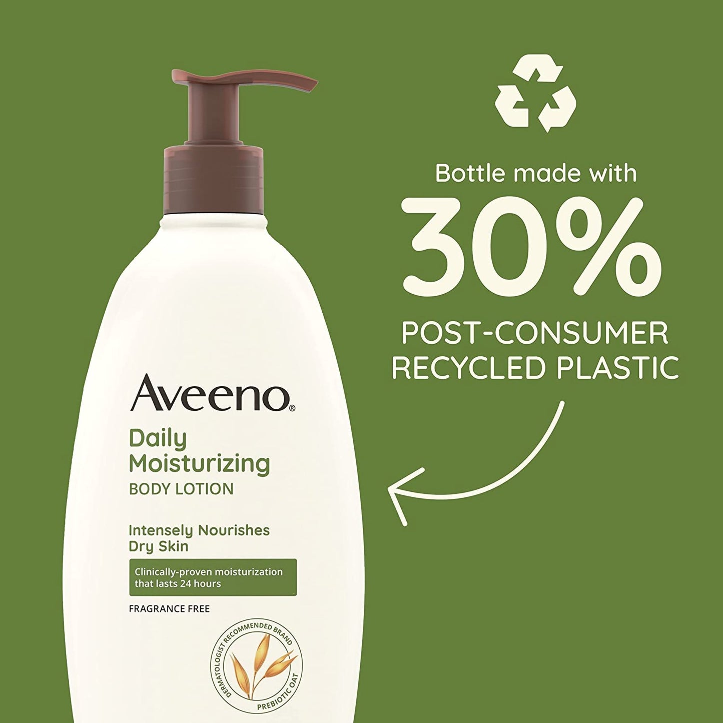 AVEENO, LOT DAILY MOISTURIZINGFRAGRANCE FREE 18OZ
