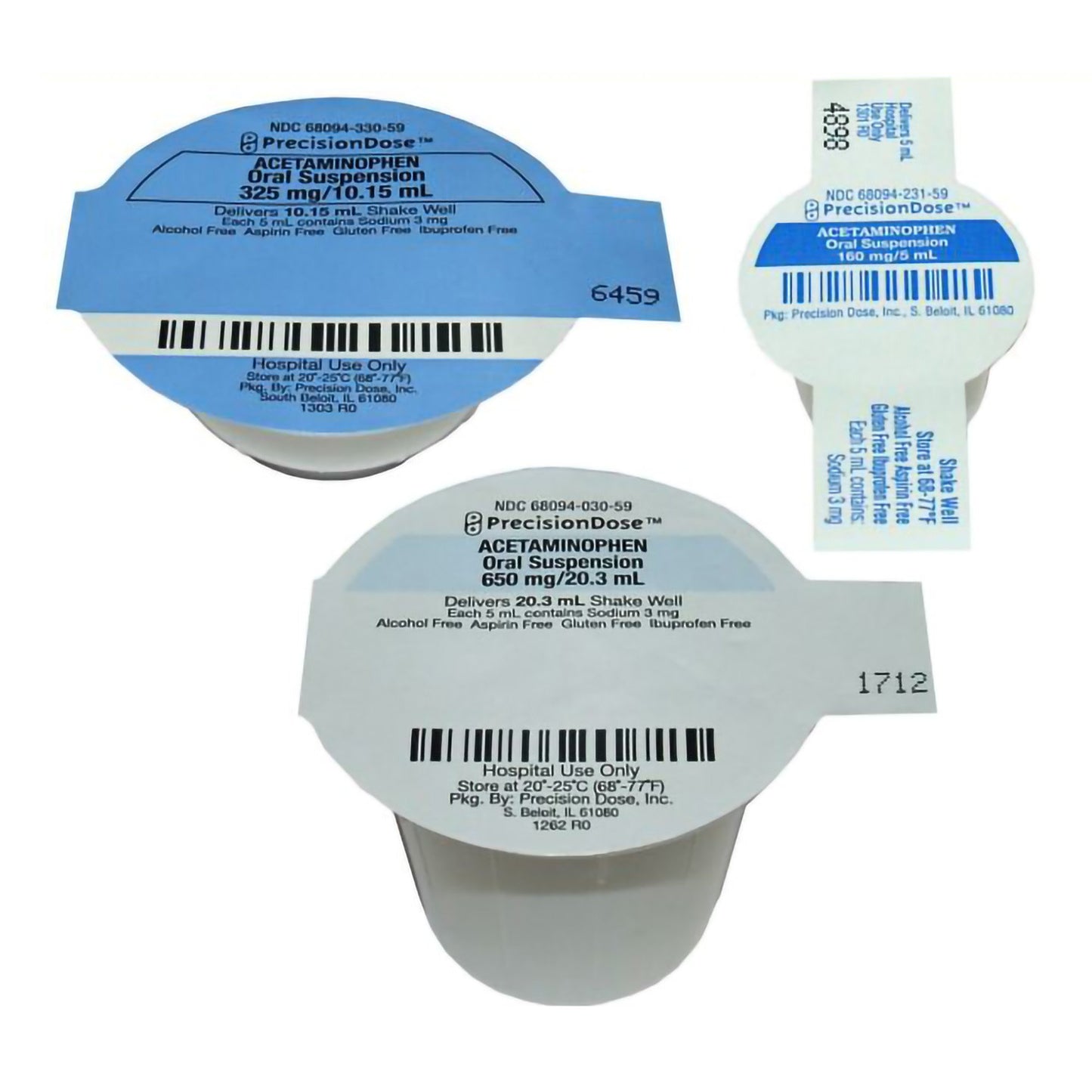 ACETAMINOPHEN, ORAL SUSPN 160MG/5ML UD (30/CS)
