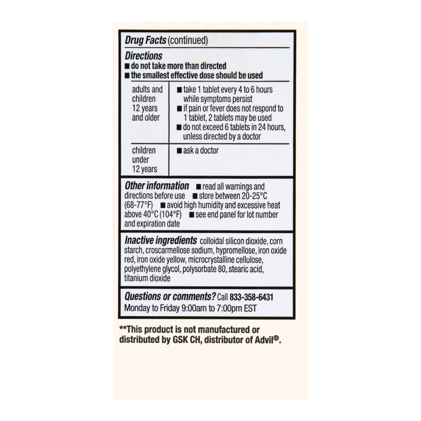 IBUPROFEN, TAB FT SM 200MG (100/BT)