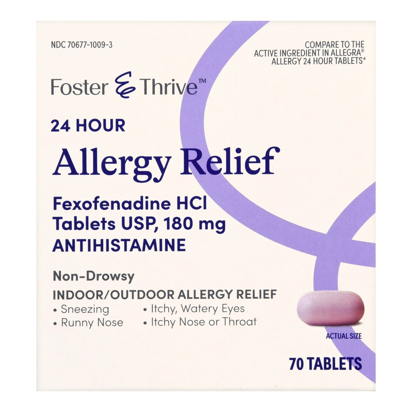 FEXOFENADINE HCL, TAB FT 180MG(70/BT)