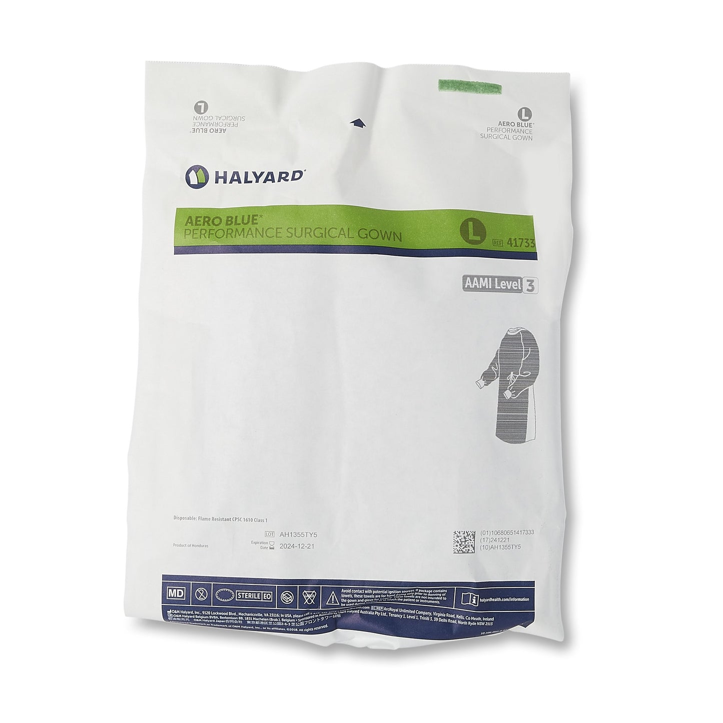 GOWN, SURG AERO PERFORMANCE LGBLUE STERILE (32/CS)