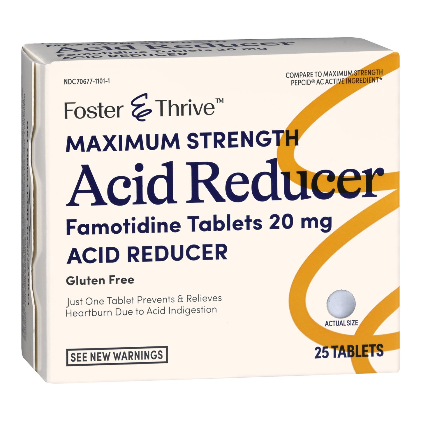 FAMOTIDINE, TAB FT ACID REDUCER SM 20MG (25/BX)
