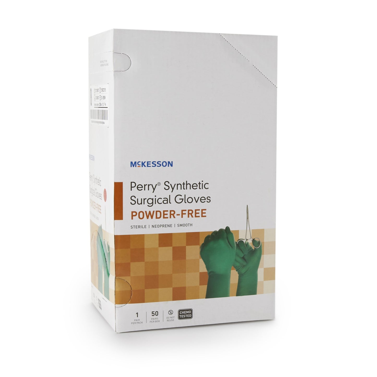 GLOVE, SURG NPRN 8.0 STR2 SMTHCHEMO (50PR/BX 4BX/CS)